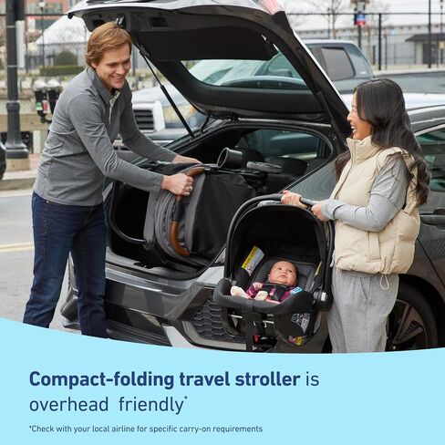 Graco Ready2Jet Compact Stroller – Compact Travel Stroller with Automatic Fold, Lilac Mod in Kuwait