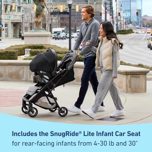 Graco Ready2Jet Compact Stroller – Compact Travel Stroller with Automatic Fold, Lilac Mod in Kuwait