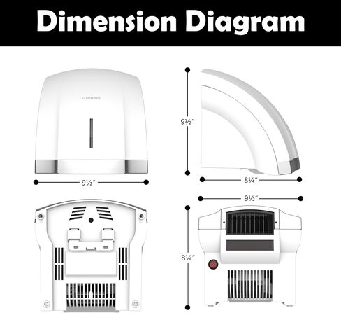 Hand Dryer bathrooms Commercial Black in Saudi Arabia