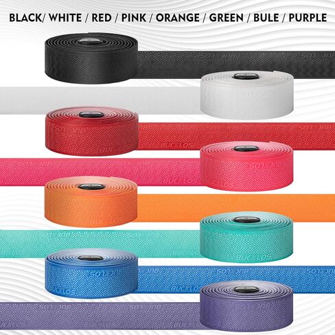 BUCKLOS Road Bike Handlebar Tape,PU Comfortable Bike Handlebar Grip Tape EVA Bicycle Handle Bar Tape Bicycle Drop Bar Wrap Tapes for Road Bikes Cycling in Saudi Arabia