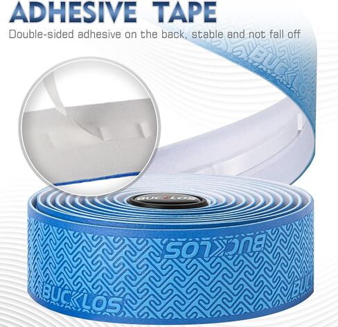 BUCKLOS Road Bike Handlebar Tape,PU Comfortable Bike Handlebar Grip Tape EVA Bicycle Handle Bar Tape Bicycle Drop Bar Wrap Tapes for Road Bikes Cycling in Saudi Arabia