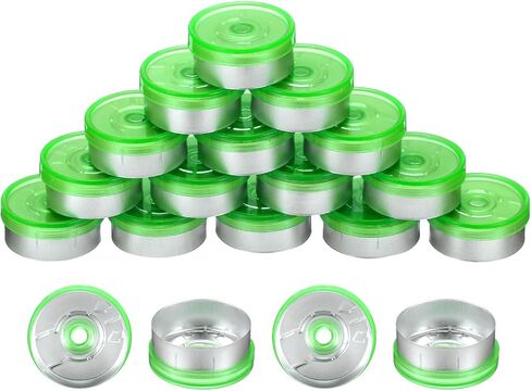 uxcell 20mm Flip Off Caps, 100PCS Burr-Free Flip Off Top Caps Seals Flip Off Aluminum Plastic Vial Flip Off Seals Caps Cover for Glass Vial Freeze-Dried Bottles, Pink/Silver in Saudi Arabia