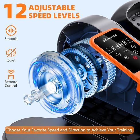 جهاز تمرين بيضاوي الشكل تحت المكتب من ANCHEER، جهاز تمرين الساق البيضاوي لكبار السن مع 12 سرعة قابلة للتعديل، جهاز تمرين بدواسة كهربائي هادئ ومحمول مع جهاز تحكم عن بعد in Kuwait