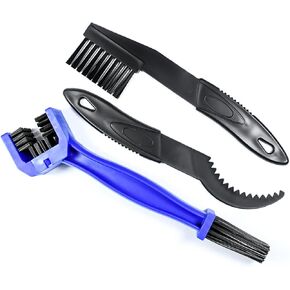 Bike or Motorcycle Chain Washer, Chain Cleaning Brush 3 Pcs, Bike Chain Cleaner, Bicycle Cleaning Kit, Bicycle Cleaning Brush Tool, Suitable for Mountain Bike, Road Bike, BMX