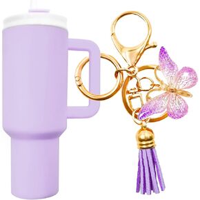 Mini Tumbler Keychain Chapstick Holder, Stanley Cup Keychain Accessories, Women Handbags Backpacks Cute Key Ring