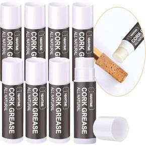 Saxophone Cork Grease, 8 pcs All-Natural Lubricating Tube Care Product for Clarinet Flute Oboes, Woodwind Instruments Accessory