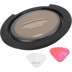 Acoustic Guitar Sound Hole Cover Humidifier, Against Cracking Sound Hole Cover Humidifier with 2 Picks Guitar Humidity Care System for Acoustic Guitar Maintenance Care Accessories