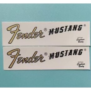 Suitable For Fender Mustang Logo Water Transfer Stickers for Electric Guitar & Bass - Trademark Tearable Film
