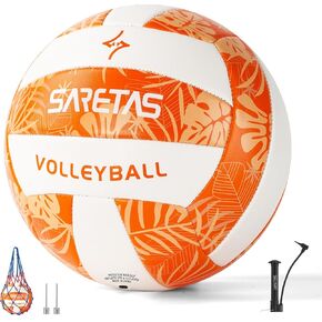 Volleyball Soft Beach Volleyball - Official Size for School, Indoor, Outdoor and Play Game Gym Workout - Play for Girls, Adults and Family.