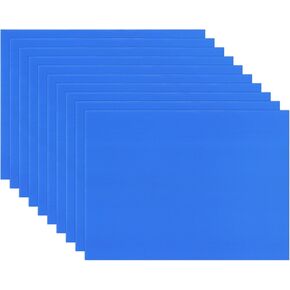 10-Pack Corrugated Plastic Sheets, 24 Inch x 36 Inch Waterproof Blank Corrugated Poster Board Yard Signs for Garage Sale/Office/Classroom/Party/Lawn Sign Road [5mm Thick, Blue]