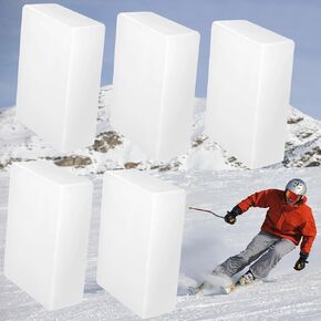5pcs Ski and Snowboard Wax, 0.94LB Universal Ski and Skate Wax, Ski Wax for Protecting Snowboard, Baseplate Protection,Wax for Snowboard Daily Maintenance,Snowboard Accessories