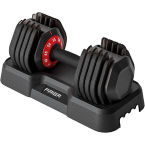 Adjustable Dumbbell 55LB Single Dumbbell Weight, 10-in-1 Weight Dumbbell with Anti-Slip Metal Handle for Home Gym Exercise Equipment