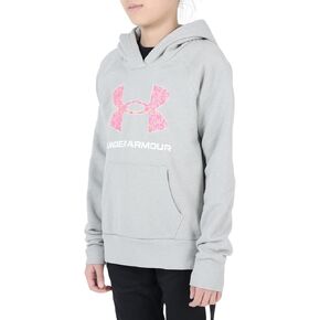 Girls' UA Rival Fleece Big Logo Print Fill Hoodie