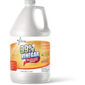 Stellar Chemical - 99% Pure Vinegar - 100% Natural Concentrated Cleaner - Dilutes to 20 Gallons - 20x Power Vinegar - Great Product - 1 Gallon