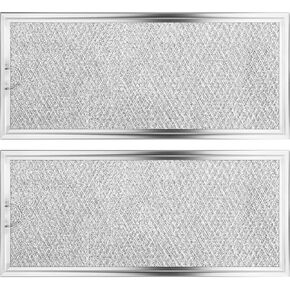 4Pcs Microwave Grease Filter Replacement for GE WB06X10596, Microwave Filter Replacement 13.3" x 5.85" Grease Filter Replacement