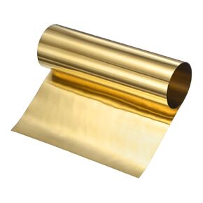 Brass Sheet Roll, 39"x 1.2"x 0.008"(LxWxT) Metal Foil Plate, Hardware Brass Plate, Brass Foil Roll for Crafts/Electrical Repairs/DIY Projects/Grounding