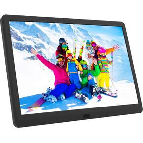 Atatat Digital Photo Frame with 1920x1080 IPS Screen, Digital Picture Frame Support Adjustable Brightness,Photo Deletion,1080P Video,Music,Slideshow,Remote,16:9 Widescreen- P800