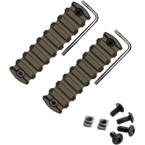 Gotical 9 Slots MLOK Picatinny Rail Section for M-Lok Handguard Flat Dark Earth Fit for Picatinny/Weaver Rails