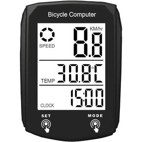 Cycling Computer Speed Sensor for Cycling Bike RPM Sensor for Cycling Computers Cycle Digital Odometer Computer Waterproof LCD