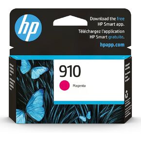 Original HP 910 Yellow Ink Cartridge | Works with HP OfficeJet 8010, 8020 Series, HP OfficeJet Pro 8020, 8030 Series | Eligible for Instant Ink | 3YL60AN