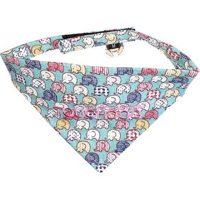 Touchdog 'Bad-to-The-Bone' Elephant Patterned Fashionable Velcro Bandana