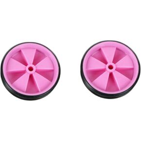 Bicycle Training Wheels for Kids, 1 Pair Children's Bike Stabilisers Cycling Support Wheels, Balance Stabilisers Training Tool Low Noise Rubber Bike Replacement (pink)
