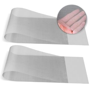 2PCS 40 Professional Metal Mesh - 16"×50"(40x127cm) Mesh Screen, 0.28mm Hole Metal Mesh, 304 Stainless Steel Woven Wire Mesh for Vent, Filter Mesh, Window Screen and DIY Project