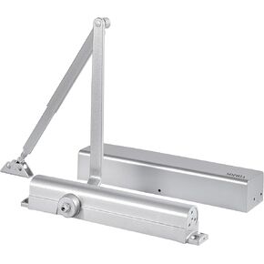 Sophia Medium/Heavy Duty Commercial Door Closer DK8000 Automatic Door Closer, Adjustable Size 1-6 Hydraulic Door Closer Hinge for Heavy Traffic Areas, Grade 1 - ADA Compliant & UL Listed, Silver