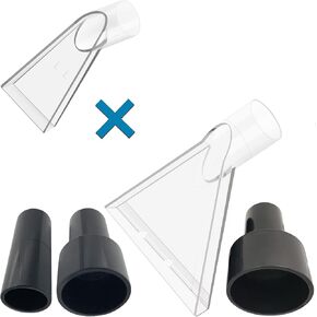 Compatible with All Shop Vacs Extractor Attachment with 2-1/2" & 1-7/8" & 1-1/4" Three Adapters Auto Detailing Vacuum Head Extraction Universal Accessory for Upholstery & Carpet Cleaning