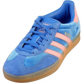 adidas Gazelle Indoor Women's Sneakers, Blue/Semi Pink Spark/Gum, Size 7