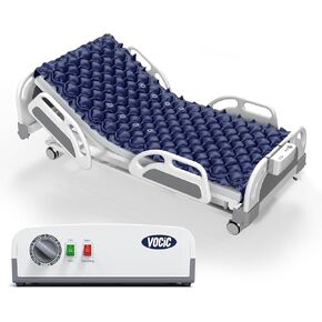 Alternating Air Pressure Mattress Pad, Bed Mattress Topper with Micro Air Holes & Sleep Mode, Waterproof Pressure Relief Ulcer Cushion Pad for Hospital Beds and Home Use, S34