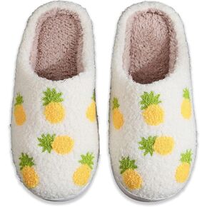 Cherry Slippers for Women Men Fruit Shoes Cute Memory Foam Soft Winter Warm Indoor Outdoor Slippers