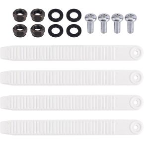 4pcs Snowboard Ankle Ladder Strap Binding with Screws, 7.87x0.87in Snowboard Straps for Bindings High Elastic Snowboard Strap Binding for Snowboard Enthusiasts