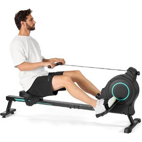 Rowing Machines for Home Row Machine Rower Machine with 16 Levels Adjustable Resistance 350 LB Weight Capacity Smooth Whisper Quiet LCD Monitor Tablet Holder Easy Storage