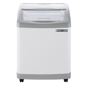 Maxx Cold MXF25CHC-2 Chest Freezer Curved Glass Top Display, 2 Baskets, White