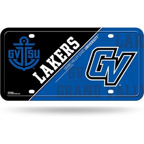 Rico Industries NCAA Grand Valley State Lakers Primary Metal Auto Tag 6" x 12" - Great for Truck/Car/SUV