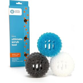 Used By Humans™ Ultimate Scrub Tool Set - Household Cleaning - from Kitchen to Bathroom to Garage - Cleans Like a Dream™ - Scratch Free - Odor Resistant - Worry Free Cleaning Sponge - 3 Count.