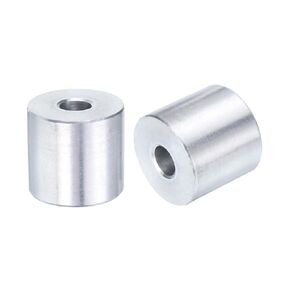 Aluminum Spacers 5mm Bore x 8mm OD x 5mm Length Unthreaded Standoff Bushing Plain Finish Round Metal Spacer, Fits M5 Screws Bolts Rods 20 Pack