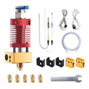 5Aplusreprap Ender 3 Hotend Upgrade: M3 Stud Thermistor,Fast Replaced, Compatible for Creality Ender 3 V2/Pro,CR-10 J-Head Hotend Replacement, Assembled Extruder 3D Printer Hot end Kit 24V 40W