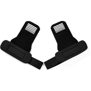 Weight Lifting Hooks - Heavy Duty Wrist Straps for Grip Suuport Pull Ups Deadlists with Thick Padded Neoprene for Men and Women