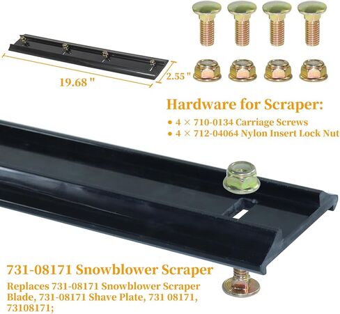 طقم مجداف 753-06469 مع لوحة حلاقة 731-08171، حزام 954-04050A يستبدل مجداف MTD 753-06469 Auger لـ Troy Bilt Squall 2100 مجاذيف، 210، 179E، 210E، Cub Cadet 221L، 221 HP قاذفات الثلج in Kuwait