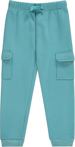 Girls' Cotton Blend Jogger Pants Set - Comfortable, Stylish, and Durable - Pack of 3 with Drawstring in Kuwait