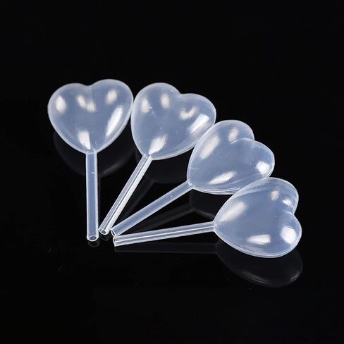 100 Pcs 4 ml Clear Heart Shape Liquid Pipettes Plastic Squeeze Transfer Pipettes Cupcake Pipettes Dropper Food Liquid Dropper Injector in Saudi Arabia