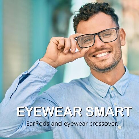 Smart Bluetooth Glasses for Men Women with 2 Speakers,Blue Light Filter,Music/Calling,Voice Assistant,13 Min Charge (KX04S) in Saudi Arabia