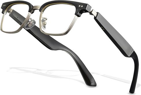 Smart Bluetooth Glasses for Men Women with 2 Speakers,Blue Light Filter,Music/Calling,Voice Assistant,13 Min Charge (KX04S) in Saudi Arabia