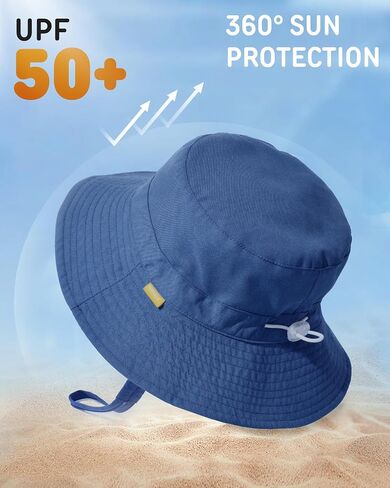 FURTALK Baby Sun Hat Toddler Boys Girls Bucket Hat for Kids 0-5 Years UPF 50+ Sun Protective Child Summer Beach Hats in Saudi Arabia
