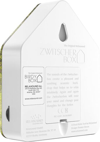 RELAXOUND Original Birdybox Black - Modern Nature Sound Box - Relaxing Cheerful Bird Concert - Motion Sensor with Sound - Relaxing Tool in Saudi Arabia