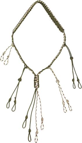 Duck Call Lanyard Duck Hunting Accessories with12 Adjustable Rings,Hand Braided Outdoor Hunting Gear (Fluorescent Green) in Saudi Arabia
