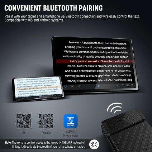 NEEWER Foot Switch for NEEWER Teleprompter App ONLY, Silent Bluetooth Remote Control Foot Pedal Switch with 9.8'/3m USB A to Type C Cable, USB/AAA Battery Powered, RT112 in Saudi Arabia