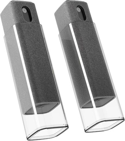 Screen Cleaner Spray and Wipe by EVEO - Computer Screen Cleaner, Laptop Screen Cleaner, Car Screen Cleaner, iPad Screen Cleaner, iPhone 2in1 Touchscreen Mist Cleaner - 2 Pack - Grey & Rose Gold in Kuwait